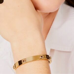 Kate Spade Spot the Spade Studded Hinged Bangle Bracelet - Minimalist Bracelet